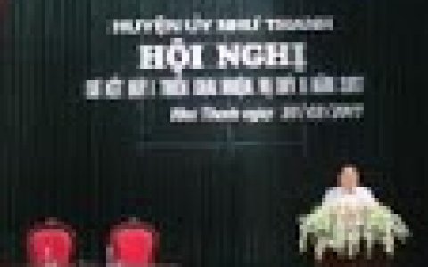 Huyện ủy Như Thanh tổ chức Hội nghị Sơ kết quý I, triển khai nhiệm vụ quý II năm 2017